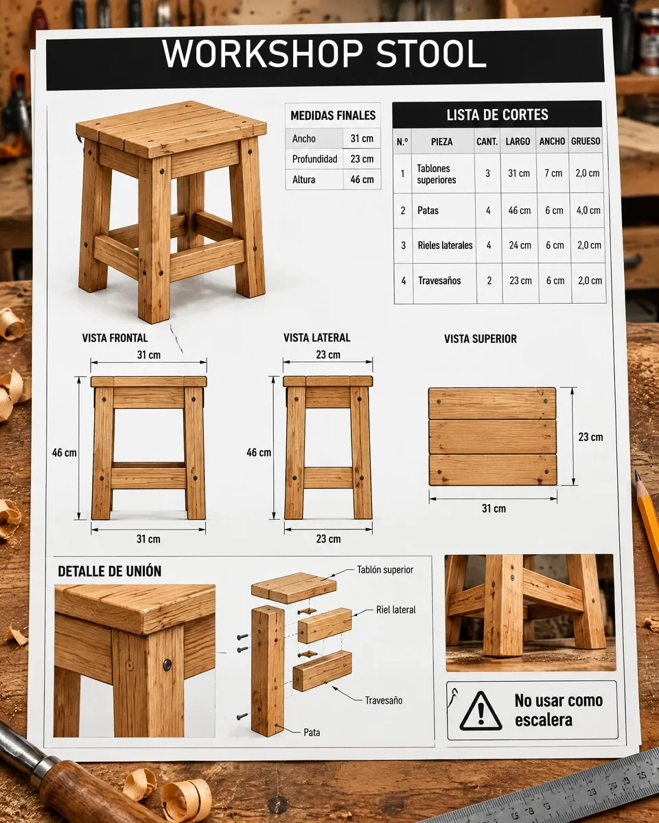 Workshop workbench plan